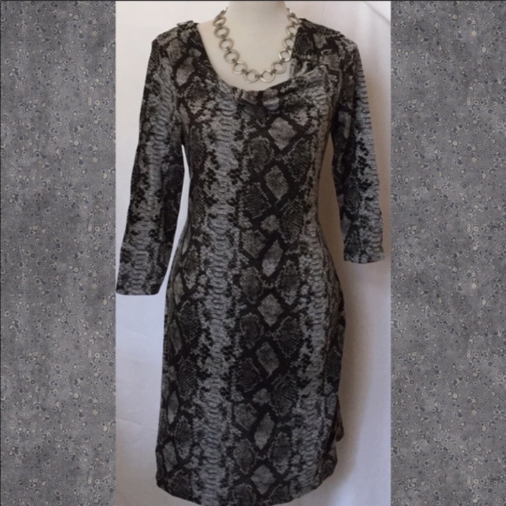 Michael Kors animal print, knit dress, sz M